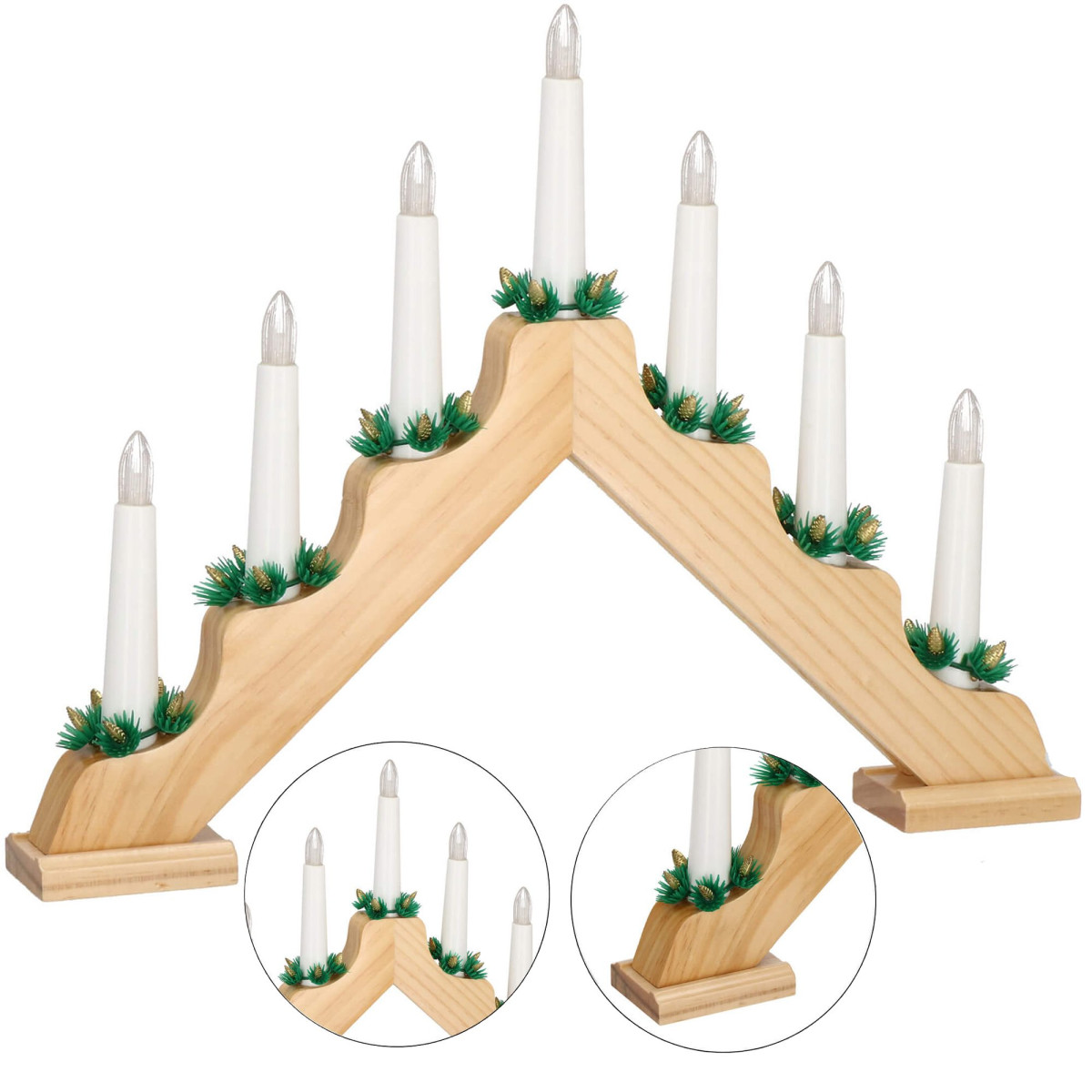 Dekoratīvais Led svečturis Springos CL4108