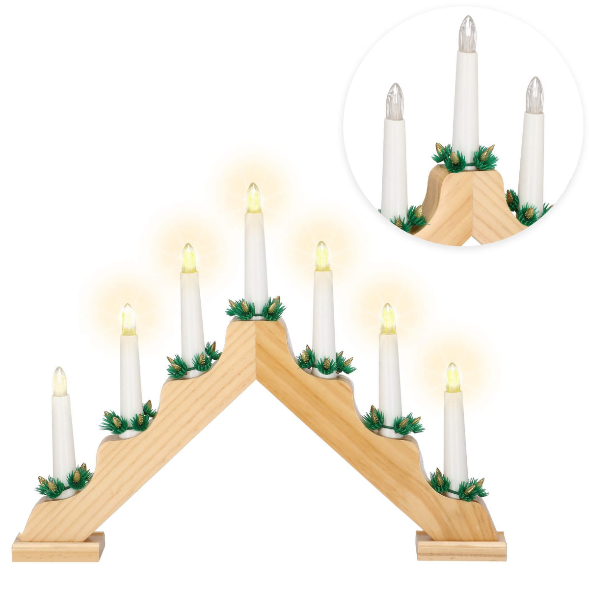 Dekoratīvais Led svečturis Springos CL4108