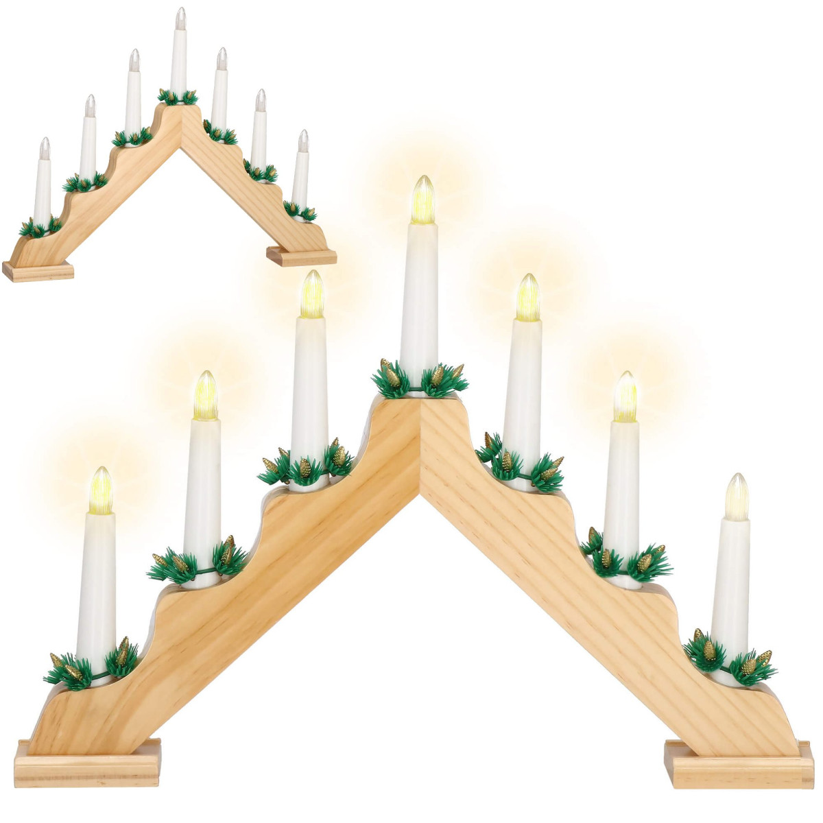Dekoratīvais Led svečturis Springos CL4108