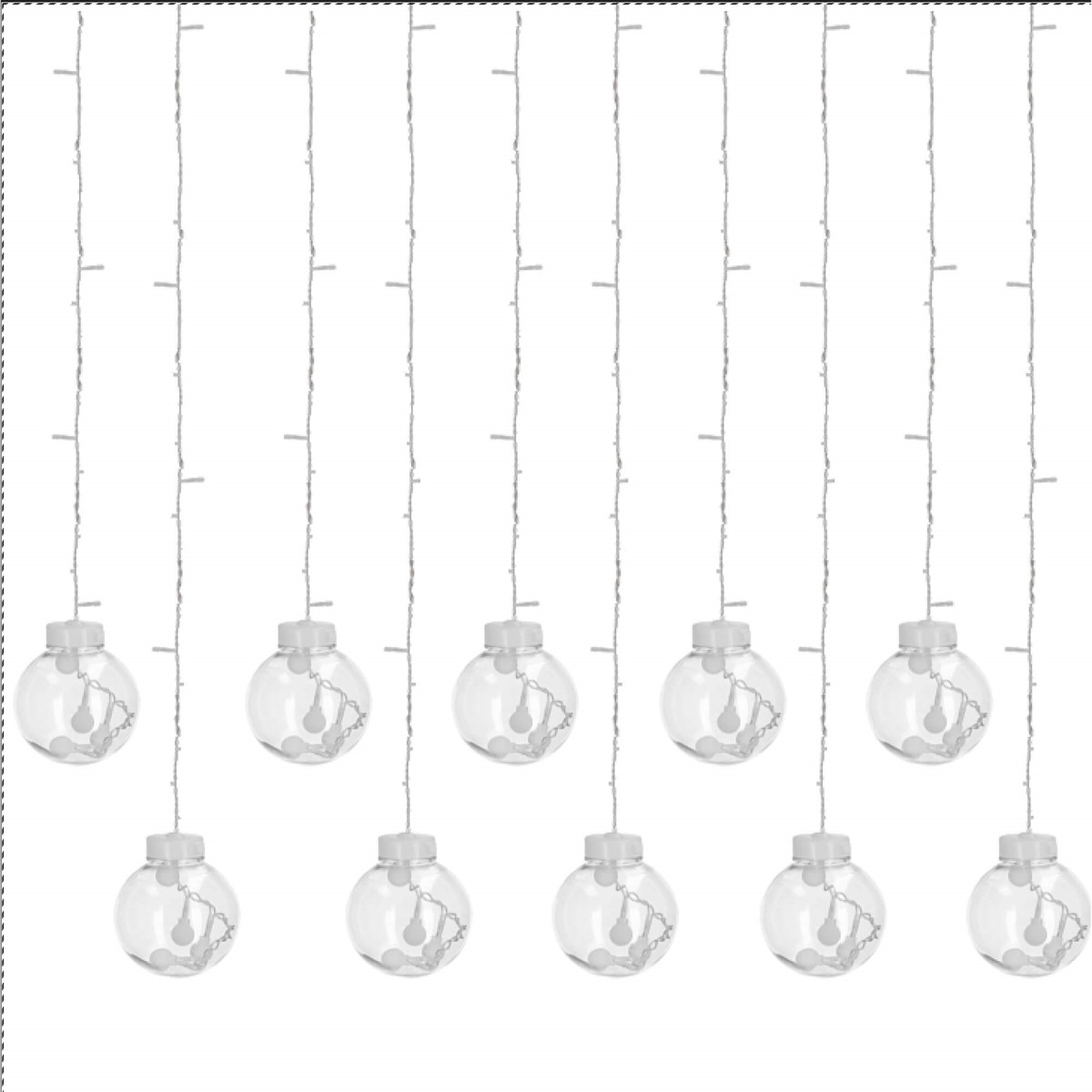 Ziemassvētku LED lampiņu aizkars Springos CL4045