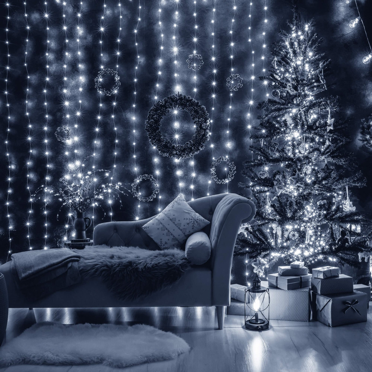 Springos aizkars 300 gaismas diodes  CL4104