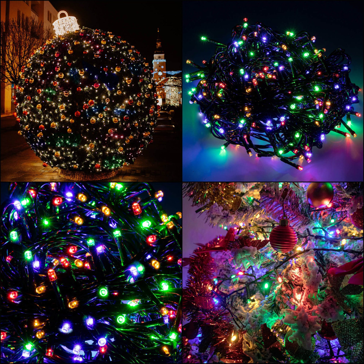 Ziemassvētku lampiņas Springos CL1009, 1000LED