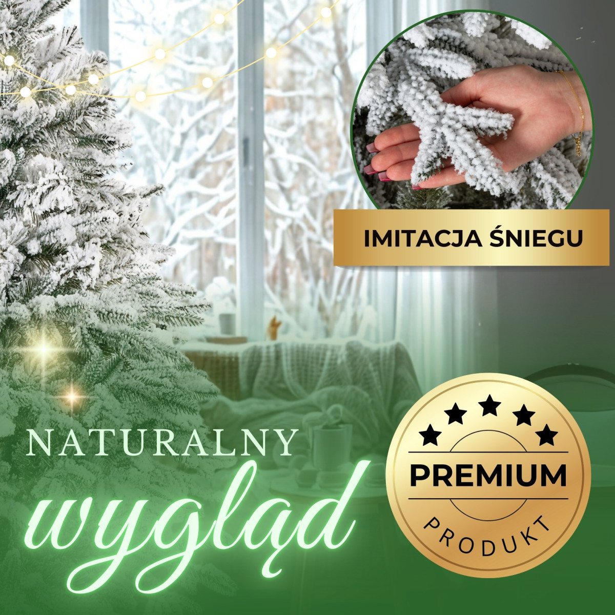 Mākslīgā eglīte Springos CT0223, PRIEDE LUX 150 CM