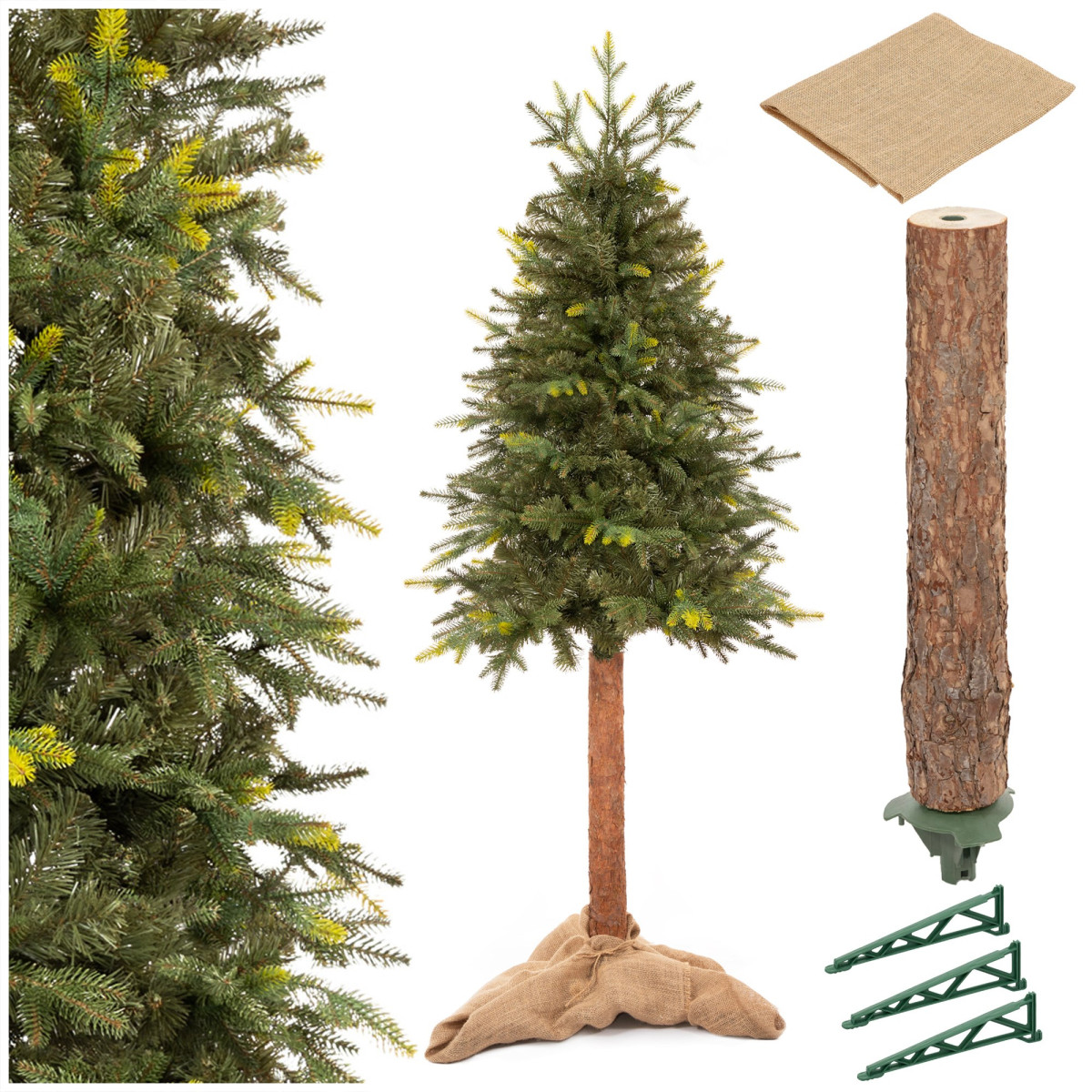 Mākslīgā eglīte Springos CT0199, PRIEDE UZ STUMBRA 180 CM