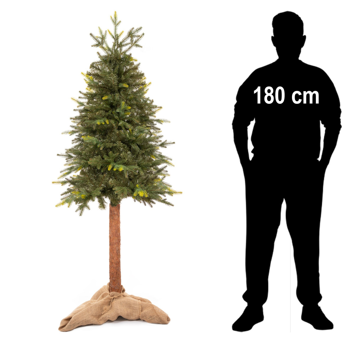 Mākslīgā eglīte Springos CT0199, PRIEDE UZ STUMBRA 180 CM