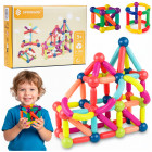 Magnētiskais konstruktors 128 daļas Springos KG0050