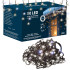 LED svētku gaismas aizkars 50 LED auksti baltā gaismā + flash Springos CL1240