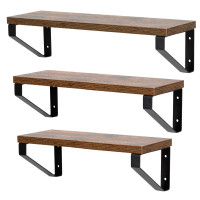 Sienas plauktu komplekts 3 gab. 30/35/40x12x9 cm HF0049