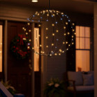 LED gaismas bumba 112 LED silti baltā Springos CL1235