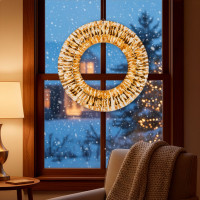 Svētku LED gaismas vainags 360 LED 45 cm Springos CL1246