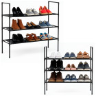 Apavu plaukts, 3 līmeņu metāla skapis