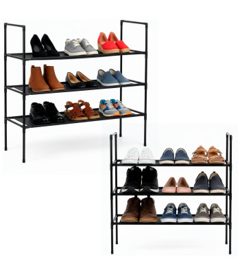 Apavu plaukts, 3 līmeņu metāla skapis