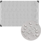 Dārza brezents 6x8 m 260g/m2 pastiprināta aizsargplēve automašīnai, pelēka