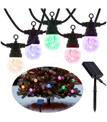 Āra LED spuldžu virtene 15 LED multicolor CL1248 Springos