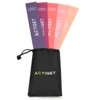 Pretestības gumiju komplekts vingrošanai 5 gab. ACT0105