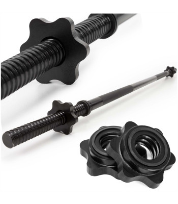 Taisns stienis 120 cm ar vītņotiem uzgriežņiem, ACTIGET ACT0010, līdz 140 kg, melns