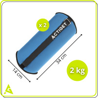 Atsvari vingrošanai 2 x 2 kg ACT0130