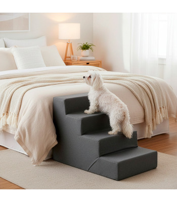 Suņu kāpnes ar 4 pakāpieniem