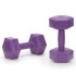 2x2kg sešstūra hanteles fitnesa vingrinājumiem, 2 gab. komplekts, violets