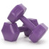 2x2kg sešstūra hanteles fitnesa vingrinājumiem, 2 gab. komplekts, violets