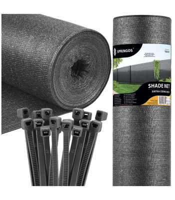 noēnojuma tīkls gaiši antracīts 65 g/m² 1,5 x 50 m sn0071