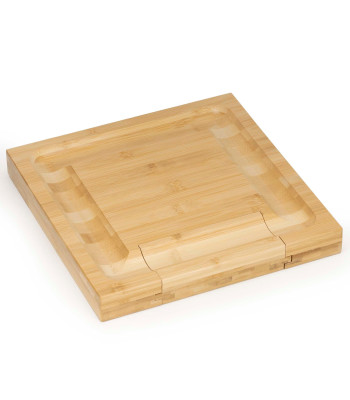 siera servēšanas paplāte 33 x 33 cm ki0168 ar nažu komplektu