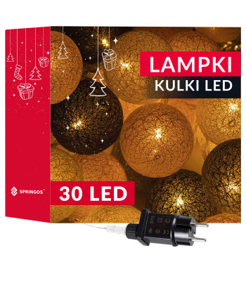 Ziemassvētku lampiņas Springos CL0153, 30 Led