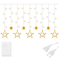 Ziemassvētku zvaigžņu aizkars Springos CL4133138 LED
