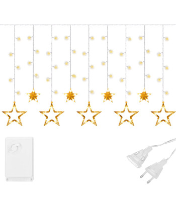 Ziemassvētku zvaigžņu aizkars Springos CL4133138 LED