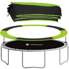 batuta pārvalks springos tp-8ft 244 cm melns ar zaļu apmali
