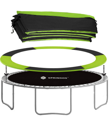 batuta pārvalks springos tp-8ft 244 cm melns ar zaļu apmali