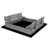 premium koka smilšu kaste sbp120set01x 120 x 120 cm komplekts