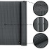 PVC balkona aizsegs 500 x 100 cm balkonam, terasei un žogam, tumši pelēks