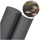 PVC privātuma aizsegs balkonam, terasei un žogam 500 x 160 cm, tumši pelēks