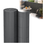 pvc privātuma aizsega paklājs balkonam, terasei un žogam Springos® 300 x 100 cm, tumši pelēks