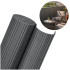 pvc privātuma aizsega paklājs balkonam, terasei un žogam Springos® 300 x 100 cm, tumši pelēks