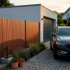 pvc privātuma aizslietnis balkonam, terasei un žogam 500 x 140 cm, brūns