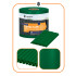 Tumši zaļa žoga lente 19 cm x 50 m, 450 g/m² Springos® FN0011