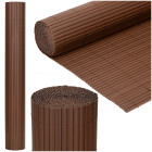 Brūns PVC maskēšanas paklājs balkonam, terasei un žogam, 500 x 120 cm