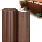 PVC balkona aizsegs 400 x 100 cm terasei, žogam un dārzam, brūns
