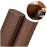 PVC balkona aizsegs 400 x 100 cm terasei, žogam un dārzam, brūns