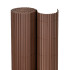 PVC balkona aizsegs 400 x 100 cm terasei, žogam un dārzam, brūns