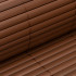 PVC balkona aizsegs 400 x 100 cm terasei, žogam un dārzam, brūns