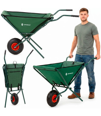 Saliekama dārza ķerra Springos GA0258, 50 l, zaļa