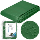 Brezents 2 x 3 m, tumši zaļš/sudraba, 120 g/m², Springos® GA2137