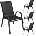 Dārza krēslu komplekts Springos®, 4 gab., 73 x 55,5 x 93 cm, GF0117