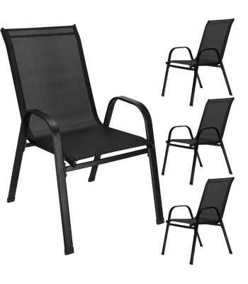 Dārza krēslu komplekts Springos®, 4 gab., 73 x 55,5 x 93 cm, GF0117