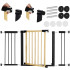 Springos SG0012BC drošības vārti kāpnēm, 75–124 cm, brūni melni