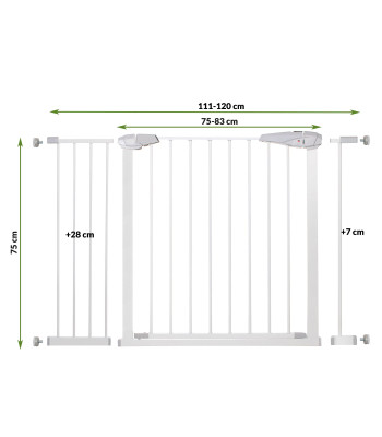 Springos SG00001AC drošības vārti, 76–120 cm