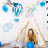 Pelēka bērnu tipi telts Springos TIP15